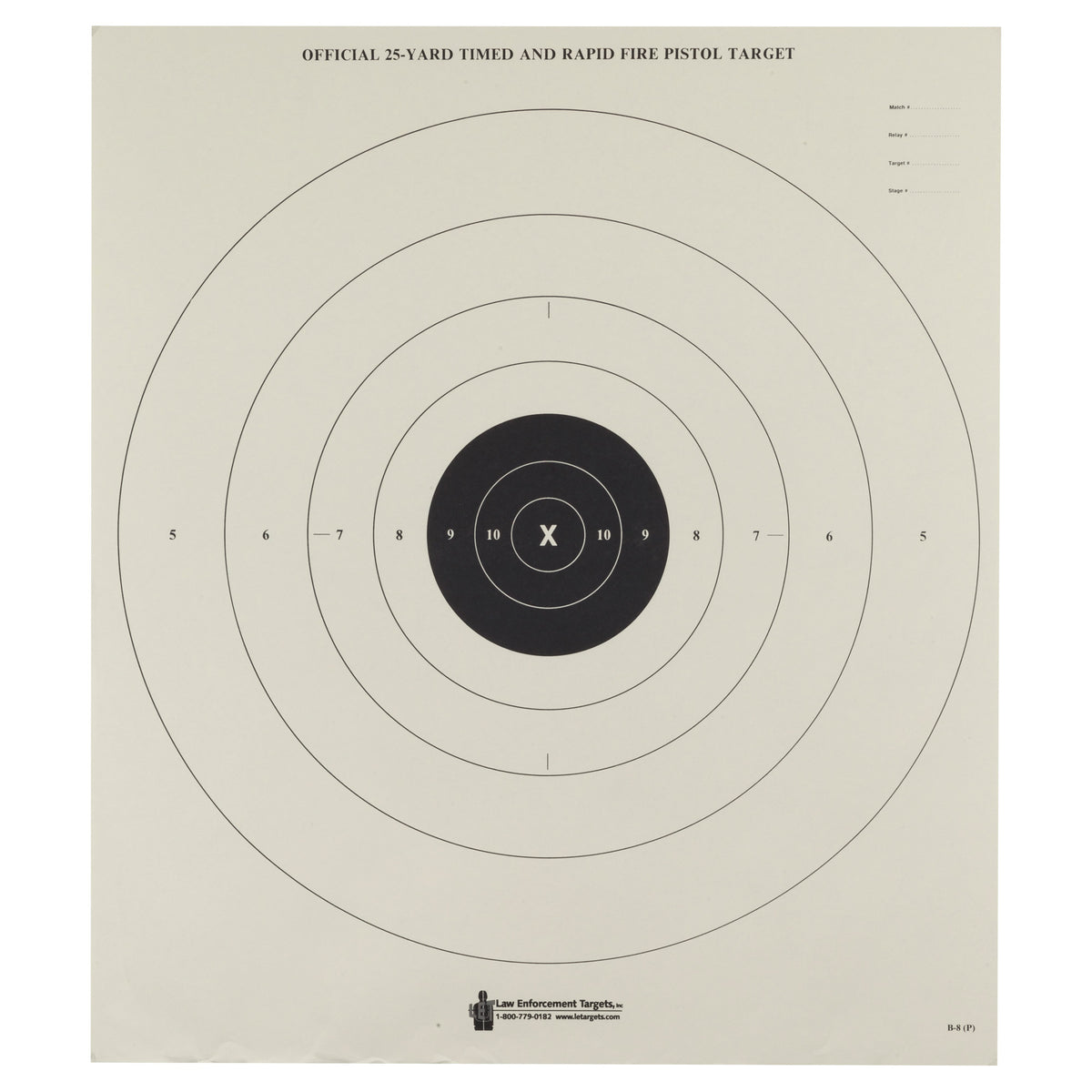 ACTION TGT BULLSEYE PAPER 100PK