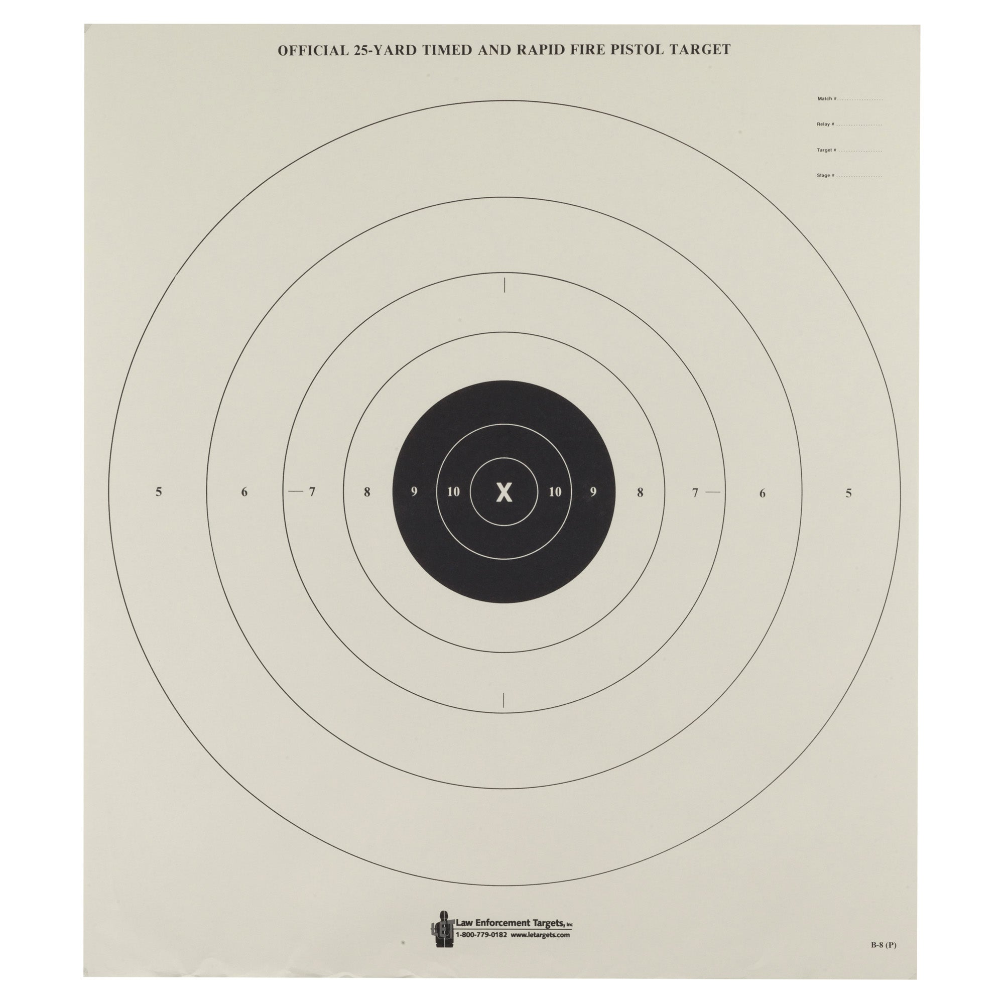ACTION TGT BULLSEYE PAPER 100PK
