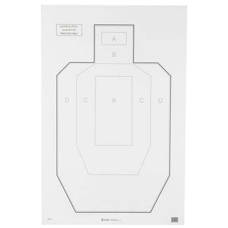 ACTION TGT USPSA PAPER 100PK