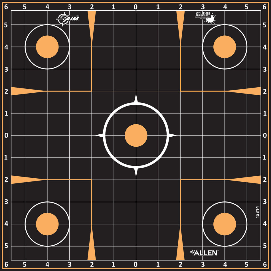 ALLEN EZ AIM 12X12 SIGHT-IN 5PK