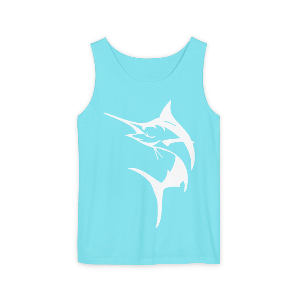 Marlin Fishing Tank Top - Unisex Beachwear, Summer Shirt, Gift for Fishermen, Ocean Lover Apparel, Casual Layering Piece