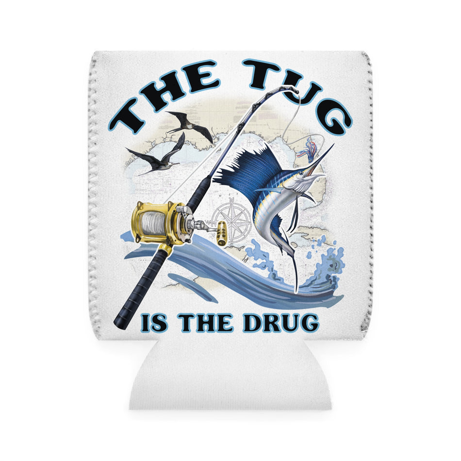 The Tug Is The Drug™ Fishing Can Cooler Sleeve - Perfect for Outdoor Enthusiasts