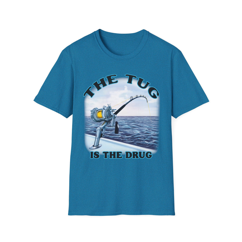 The Tug Is The Drug™ Fishing Enthusiast T-Shirt, Fun Fishing Tee, Fishing Gift, Outdoor Style, Summer Apparel, Angler Humor Shirt