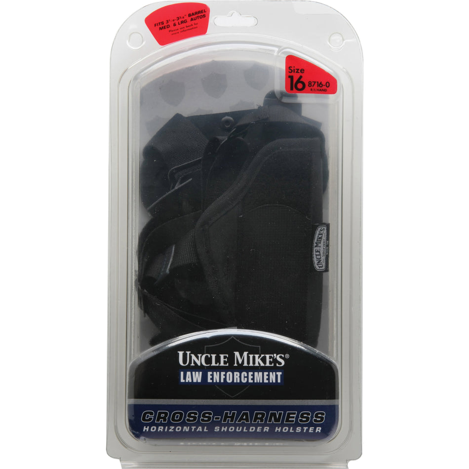 U/M HORZ SHLDR HLSTR SZ 16 BLK AMBI