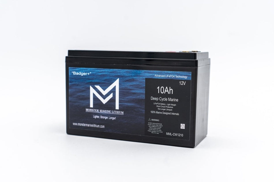 12v 10Ah Monster Marine Lithium Deep Cycle - Get Tight Gear