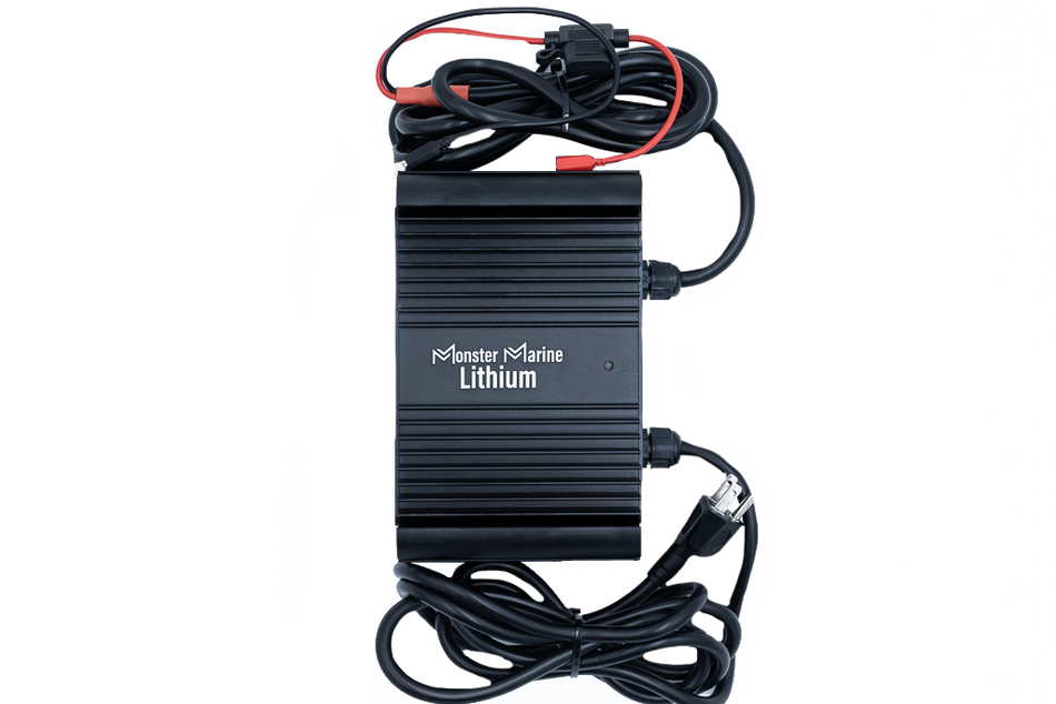 BLACK WIDOW 24V 10A Waterproof Lithium Battery Charger