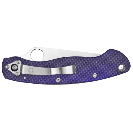 SPYDERCO MILITARY MODEL G-10 BLUE