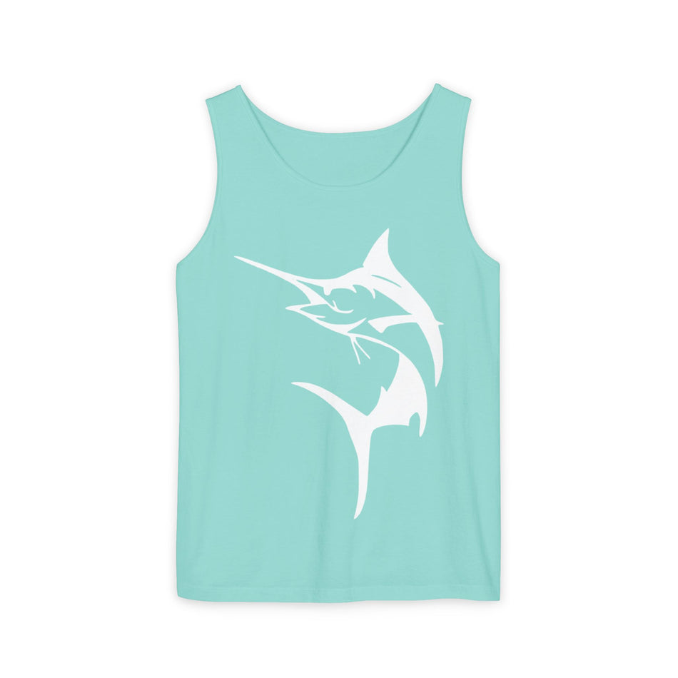Marlin Fishing Tank Top - Unisex Beachwear, Summer Shirt, Gift for Fishermen, Ocean Lover Apparel, Casual Layering Piece