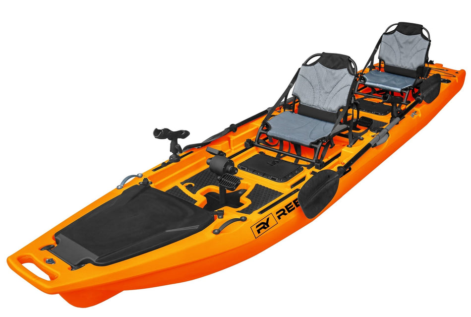 13.8ft Rocket Propeller Drive Tandem & Solo Modular Fishing Kayak | Propeller Drive | 550lbs Capacity | 3 Piece - Get Tight Gear