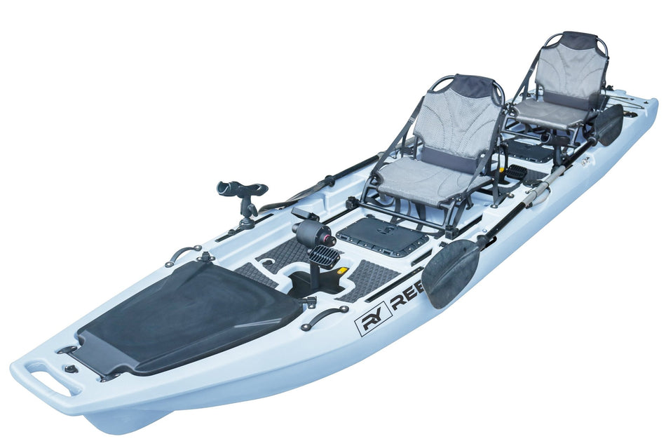 13.8ft Rocket Propeller Drive Tandem & Solo Modular Fishing Kayak | Propeller Drive | 550lbs Capacity | 3 Piece - Get Tight Gear