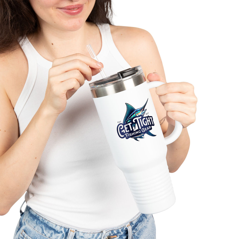 Get Tight Fishing Gear Insulated Travel Mug - 40oz with Straw