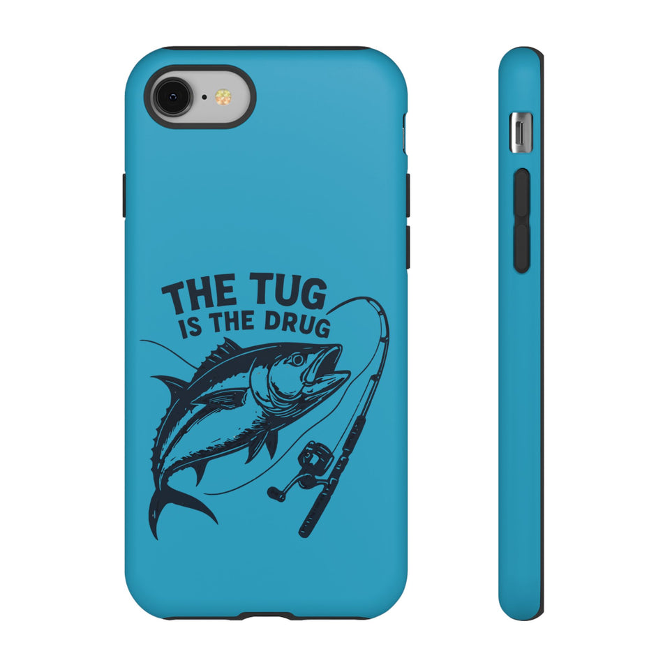 Fishing Phone Case – The Tug is the Drug - Torquise