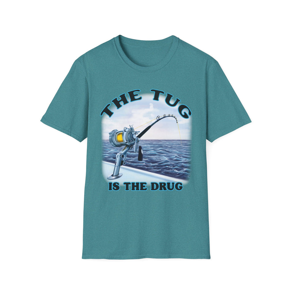 The Tug Is The Drug™ Fishing Enthusiast T-Shirt, Fun Fishing Tee, Fishing Gift, Outdoor Style, Summer Apparel, Angler Humor Shirt