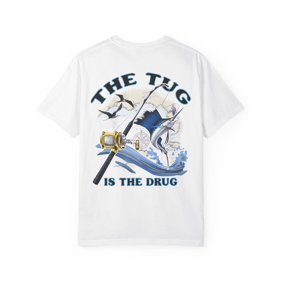 The Tug Is the Drug™ Design Vintage Fishing Unisex T-Shirt
