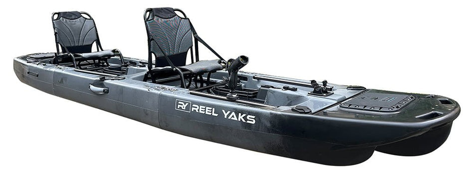14ft Raider Tandem & Solo Modular Propeller Drive Pedal Fishing Kayak | 530lbs Capacity | 3 Piece - Get Tight Gear