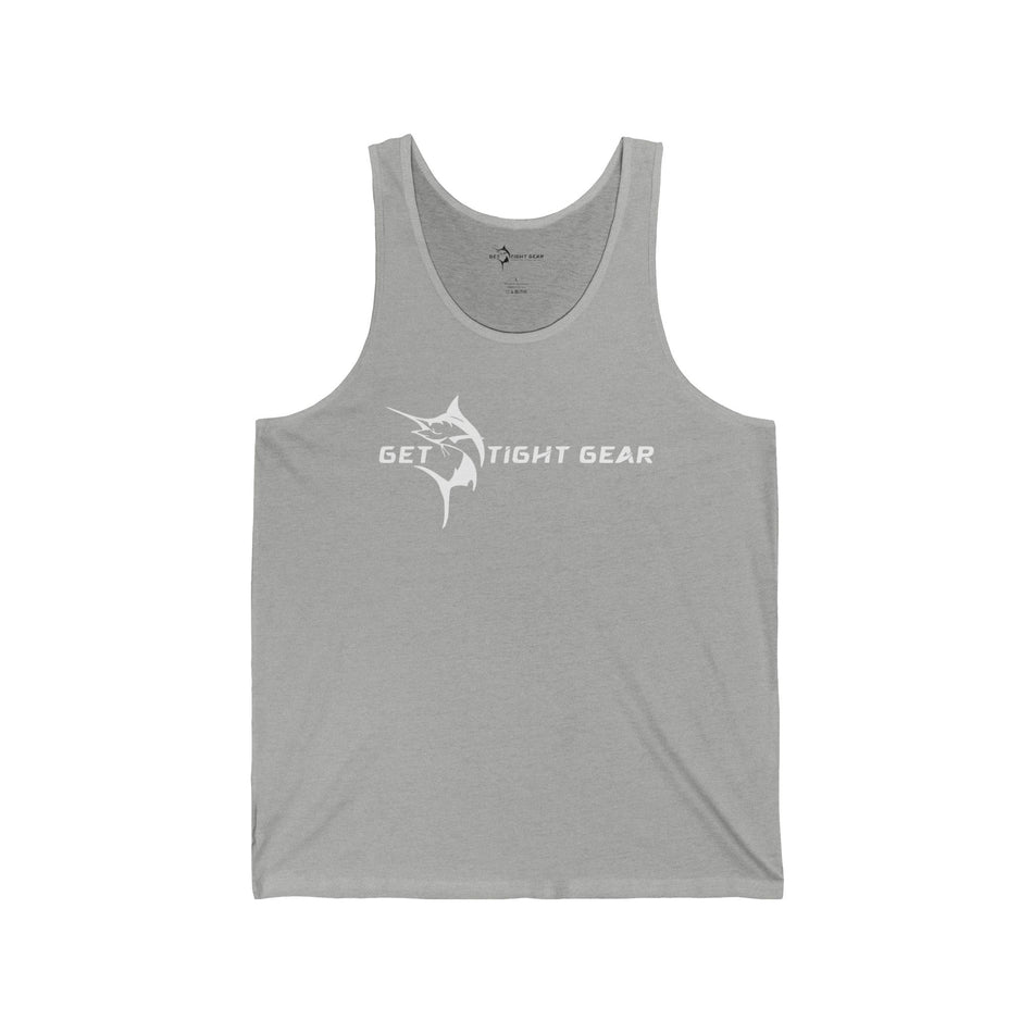 Get Tight Gear Stylish Unisex Jersey Tank with Unique Fish Design, Perfect for Summer, Beach Days, Fitness, Casual Wear, Gifts, Outdoor Activities
