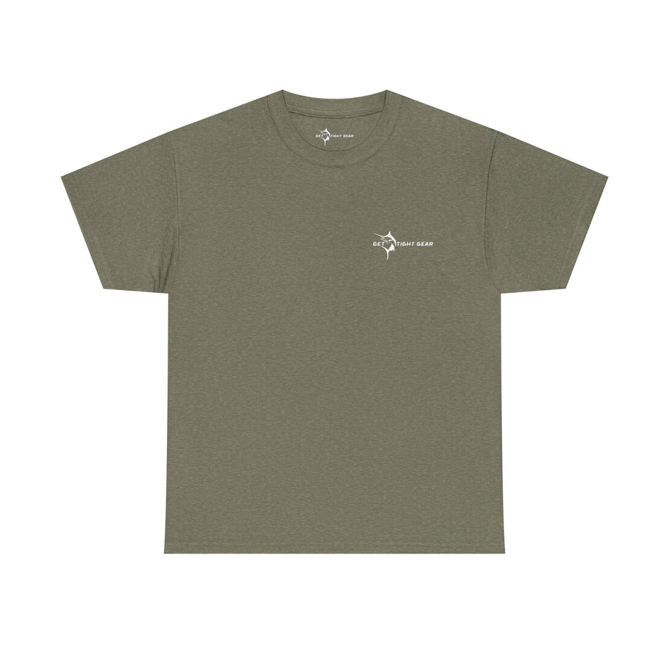 Get Tight Gear Fishing Themed Tee for Outdoors Enthusiasts, Perfect for Summer Adventures, Gift for Fishermen, Casual Wear, Eco-friendly Cotton T-shirt