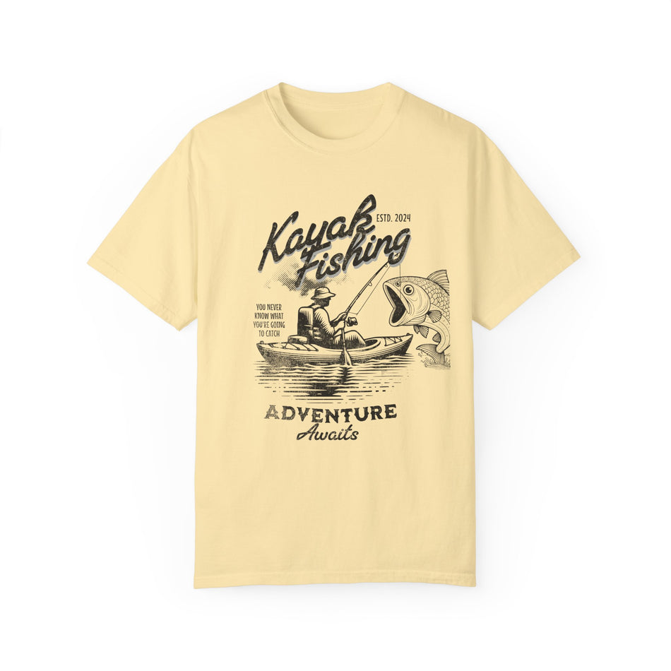 Kayak Fishing Adventure Unisex T-Shirt - Perfect for Outdoor Enthusiasts
