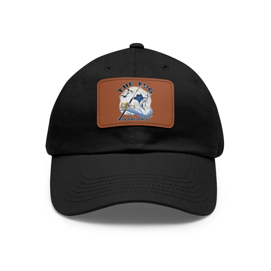 Stylish Dad Hat with Leather Patch, Unique Gift for Him, Casual Cap for Dads, Outdoor Adventures, Father's Day, Birthday Gift