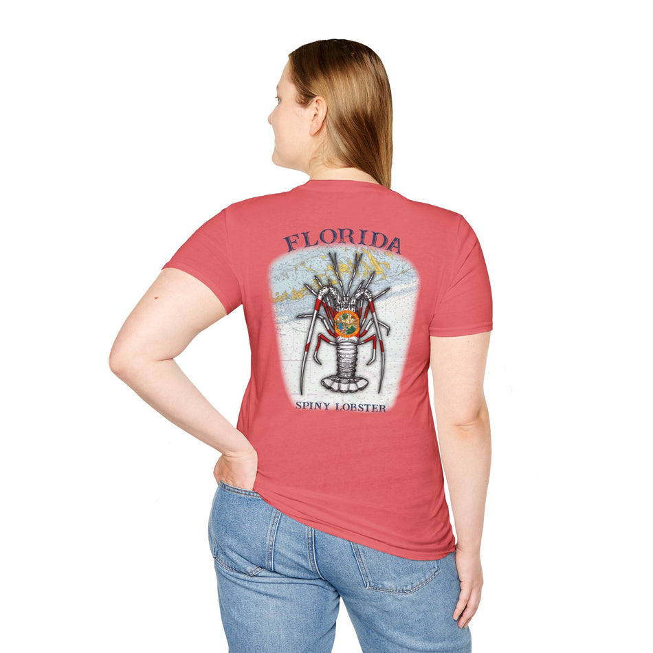 Florida Spiny Lobster Fishing Enthusiast Unisex Softstyle T-Shirt | Coastal Vibes, Gift for Fishermen, Casual Wear, Outdoor Apparel, Beach Day
