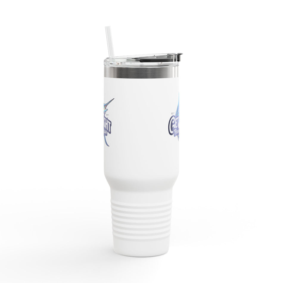 Get Tight Fishing Gear Insulated Travel Mug - 40oz with Straw