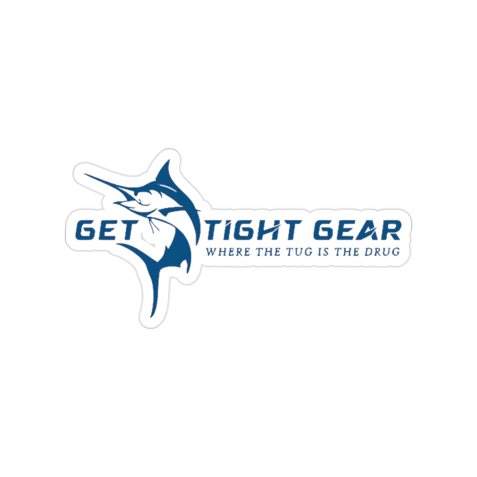 Get Tight Fishing Gear Outdoor Sticker - Die-Cut Marine Design for Fishing Enthusiasts