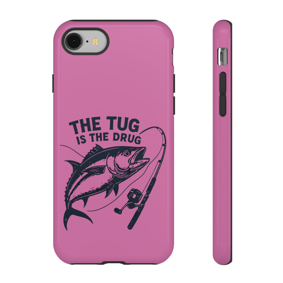 Fishing Phone Case – The Tug is the Drug - Light Pink