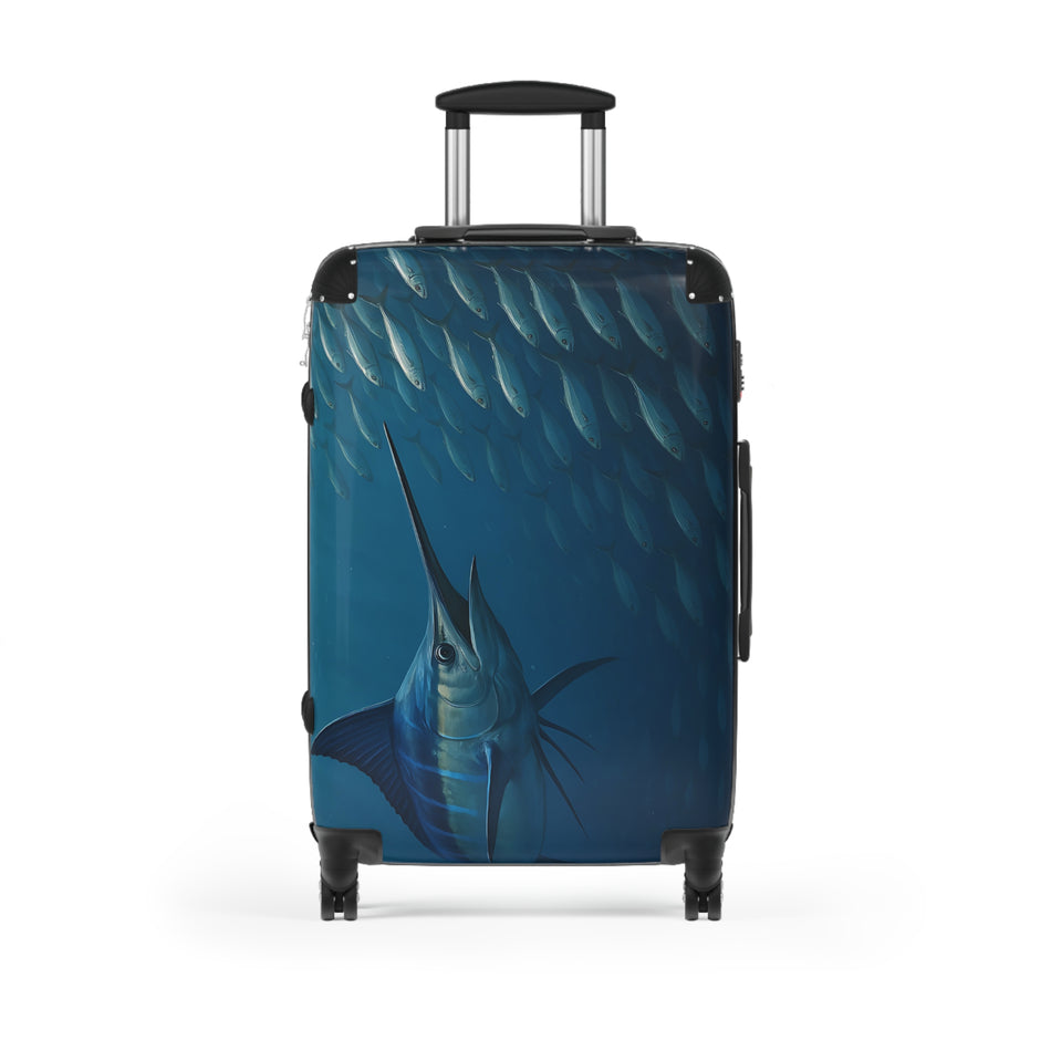 Ocean Journey Suitcase with Marlin Design - Perfect for Travelers and Adventurers
