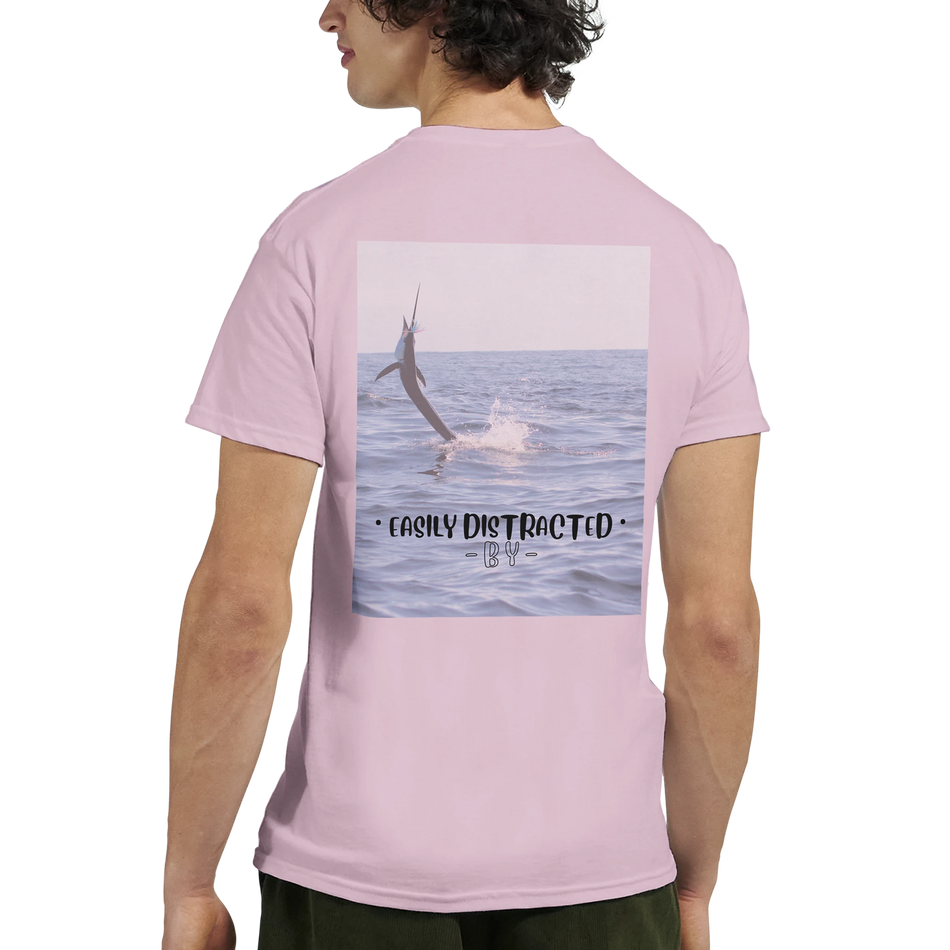 Easily Distracted By Sailfish Unisex Crewneck T-shirt | Gildan® 5000 White