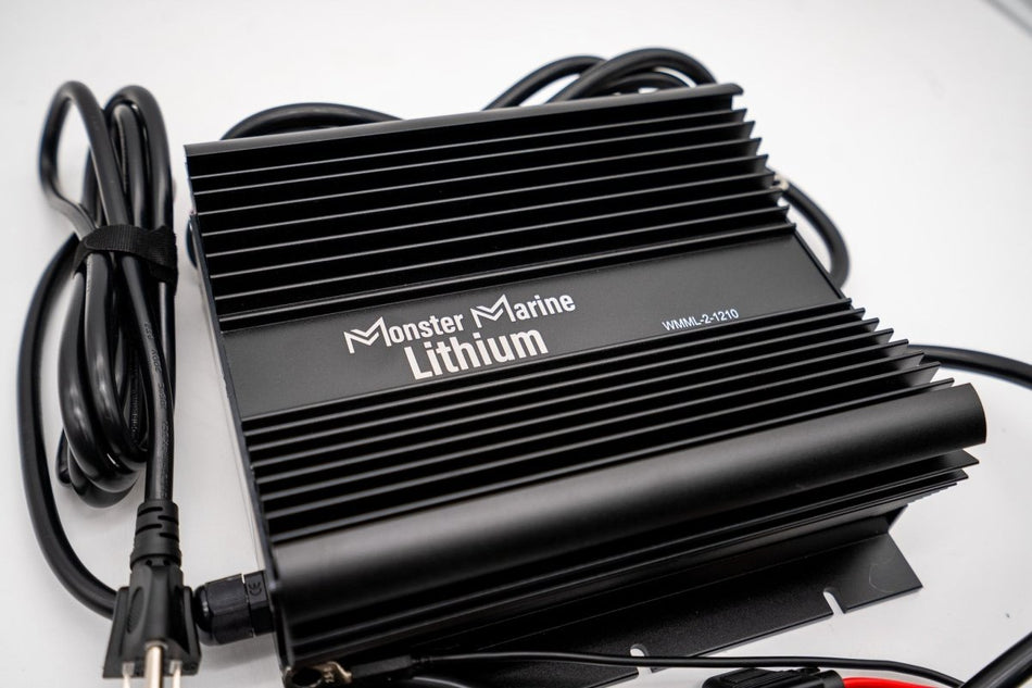 2 Bank Lithium/AGM/Lead Marine Waterproof Battery Charger - Get Tight Gear