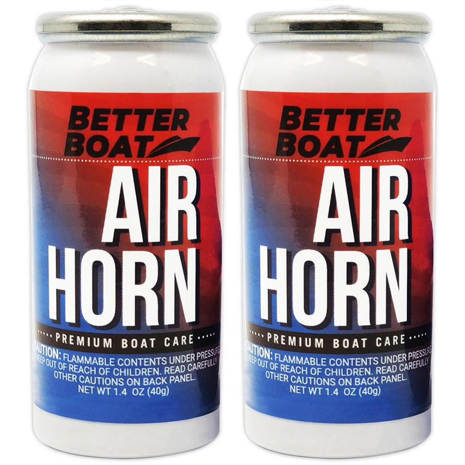 2 Pack Air Horn Refills for 1.4 Ounce Horn - Get Tight Gear