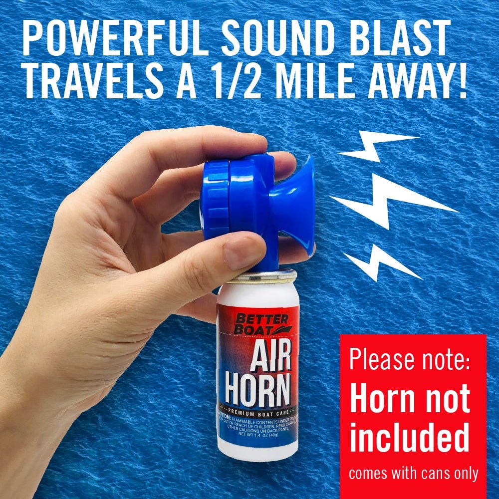 2 Pack Air Horn Refills for 1.4 Ounce Horn - Get Tight Gear