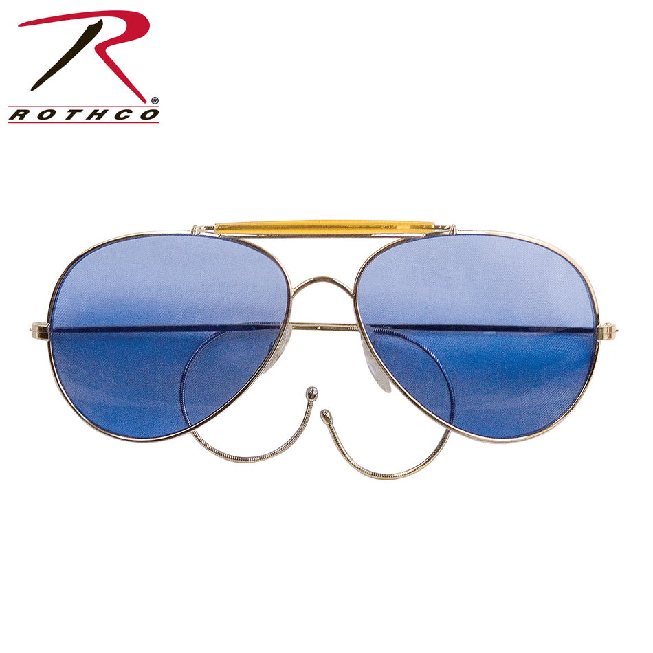 Rothco Aviator Air Force Style Sunglasses Blue