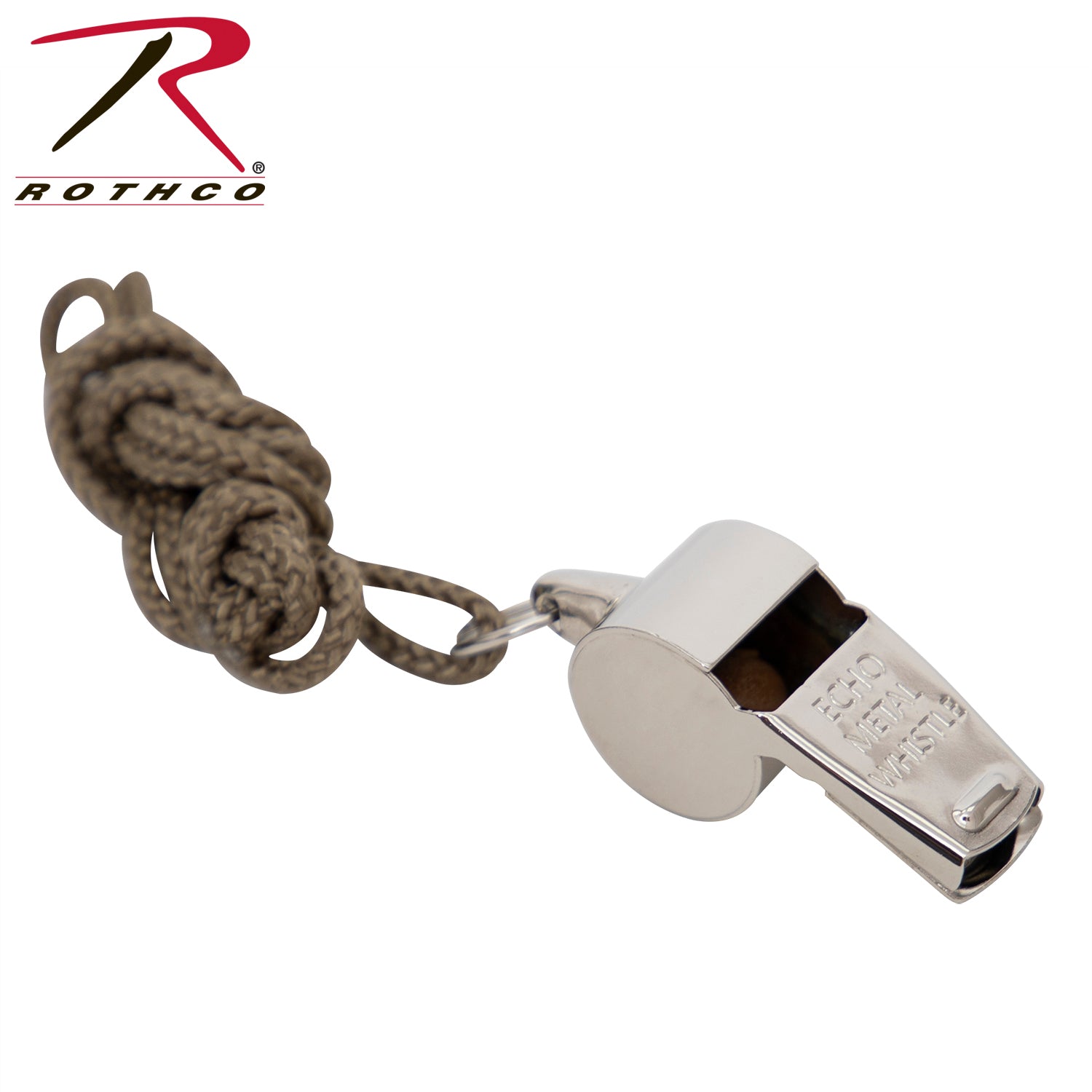 Rothco  GI Style Police Whistle Silver