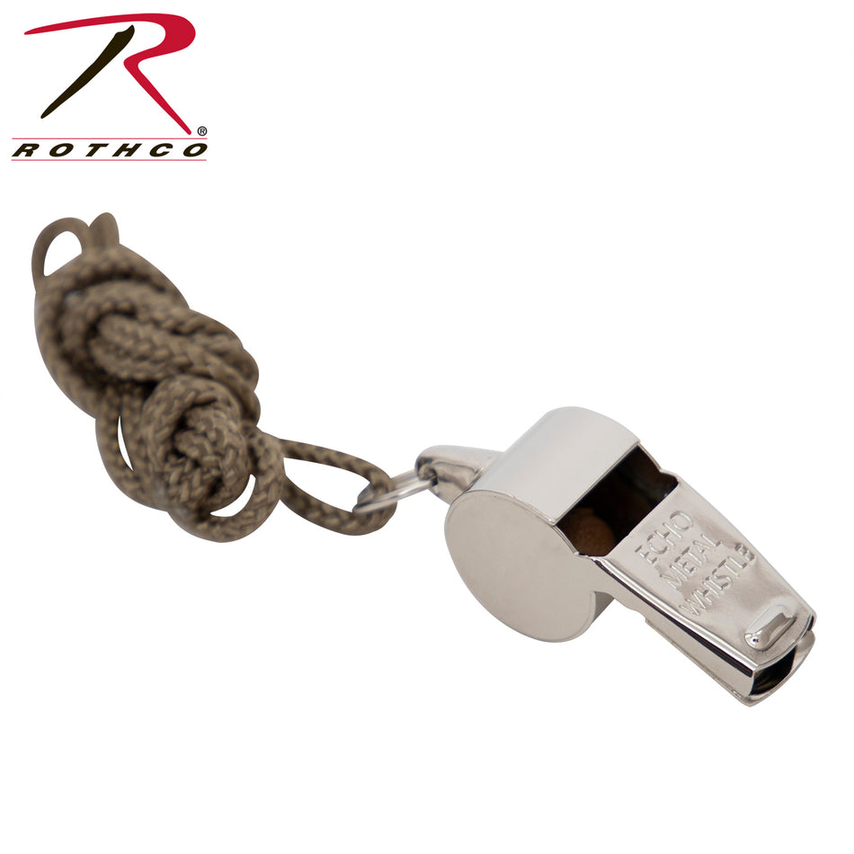 Rothco  GI Style Police Whistle Silver