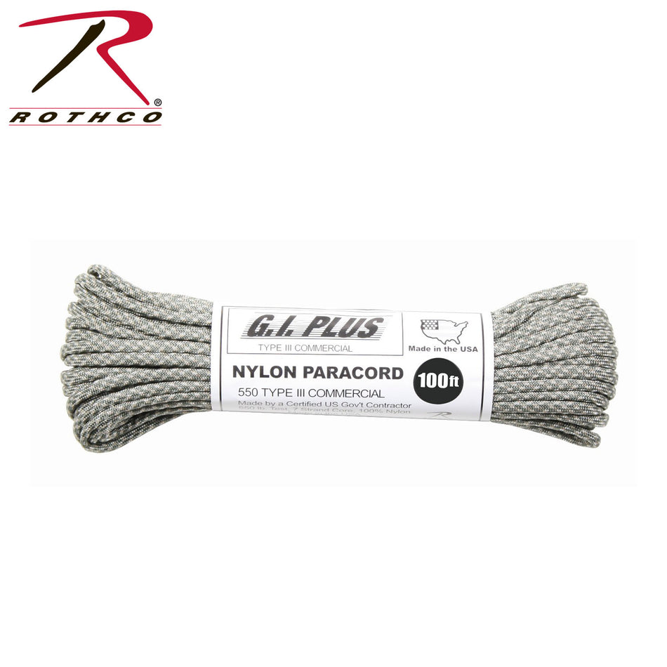 Rothco 550lb Type III Nylon Camo Paracord ACU Digital Camo Size 100'