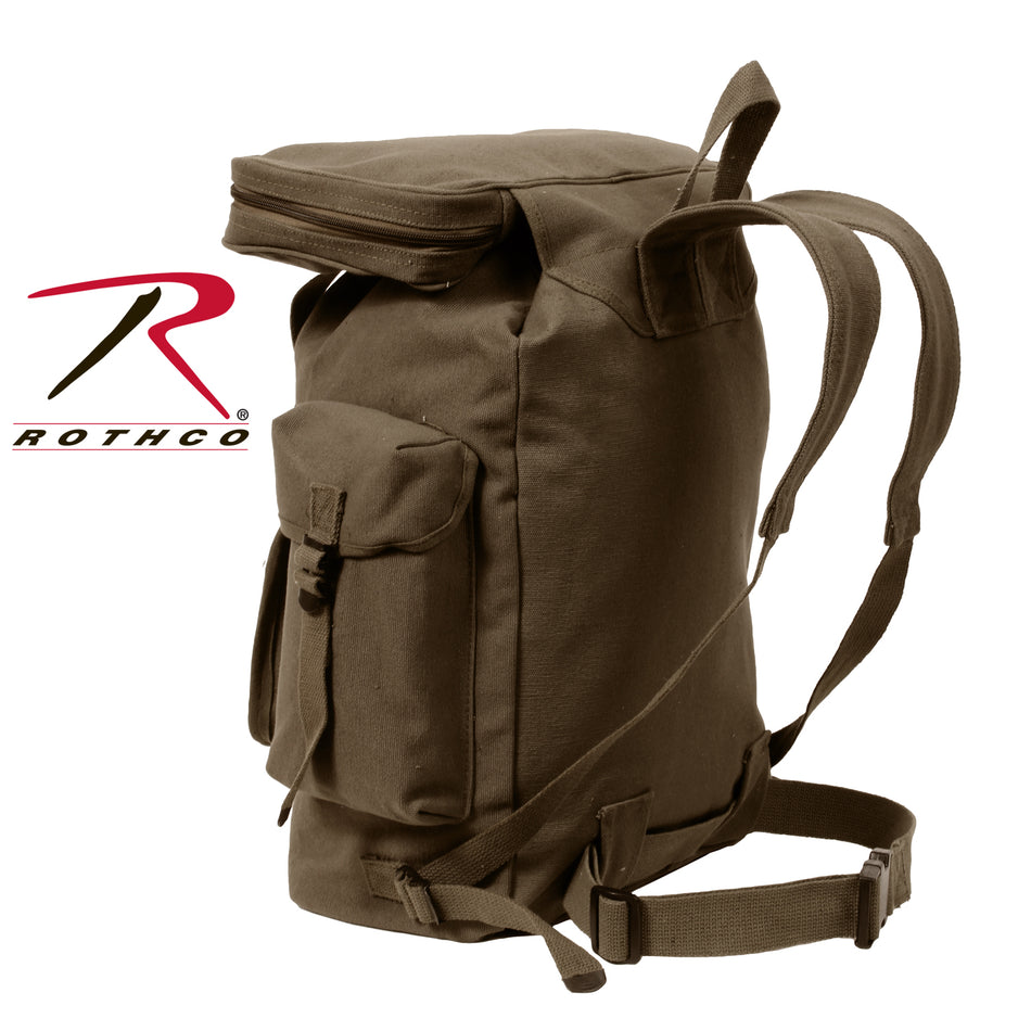 Rothco Canvas European Style Rucksack Earth Brown