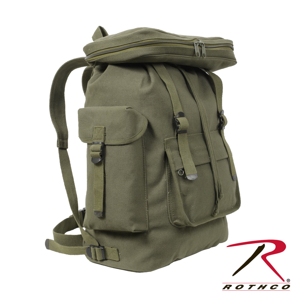 Rothco Canvas European Style Rucksack Olive Drab