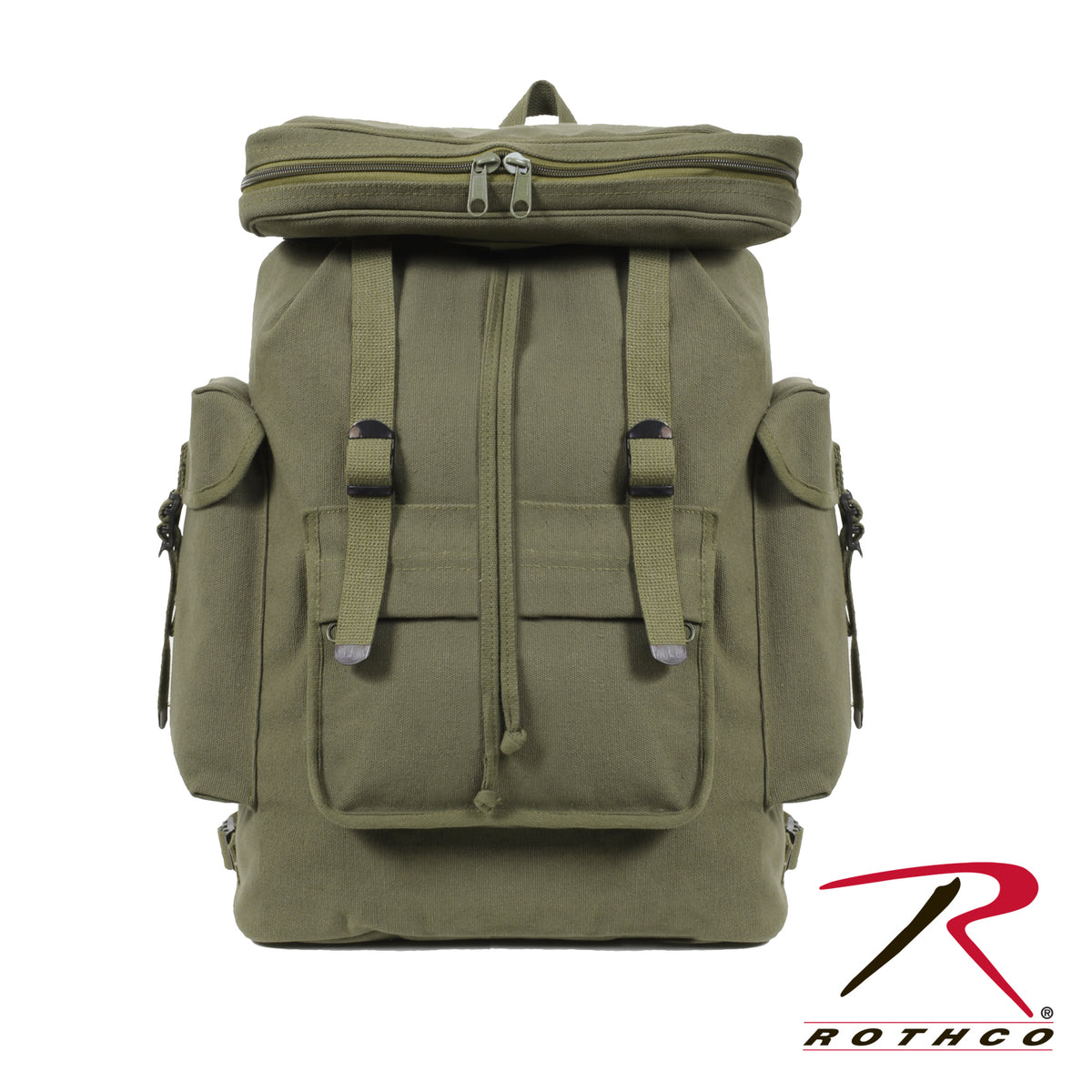 Rothco Canvas European Style Rucksack Olive Drab