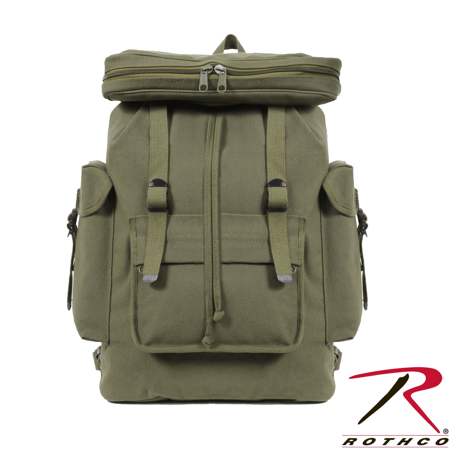 Rothco Canvas European Style Rucksack Olive Drab