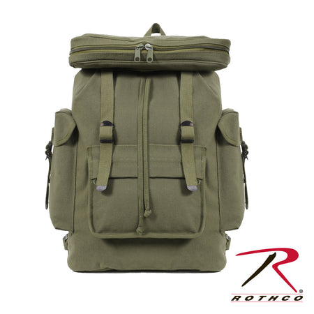 Rothco Canvas European Style Rucksack Olive Drab
