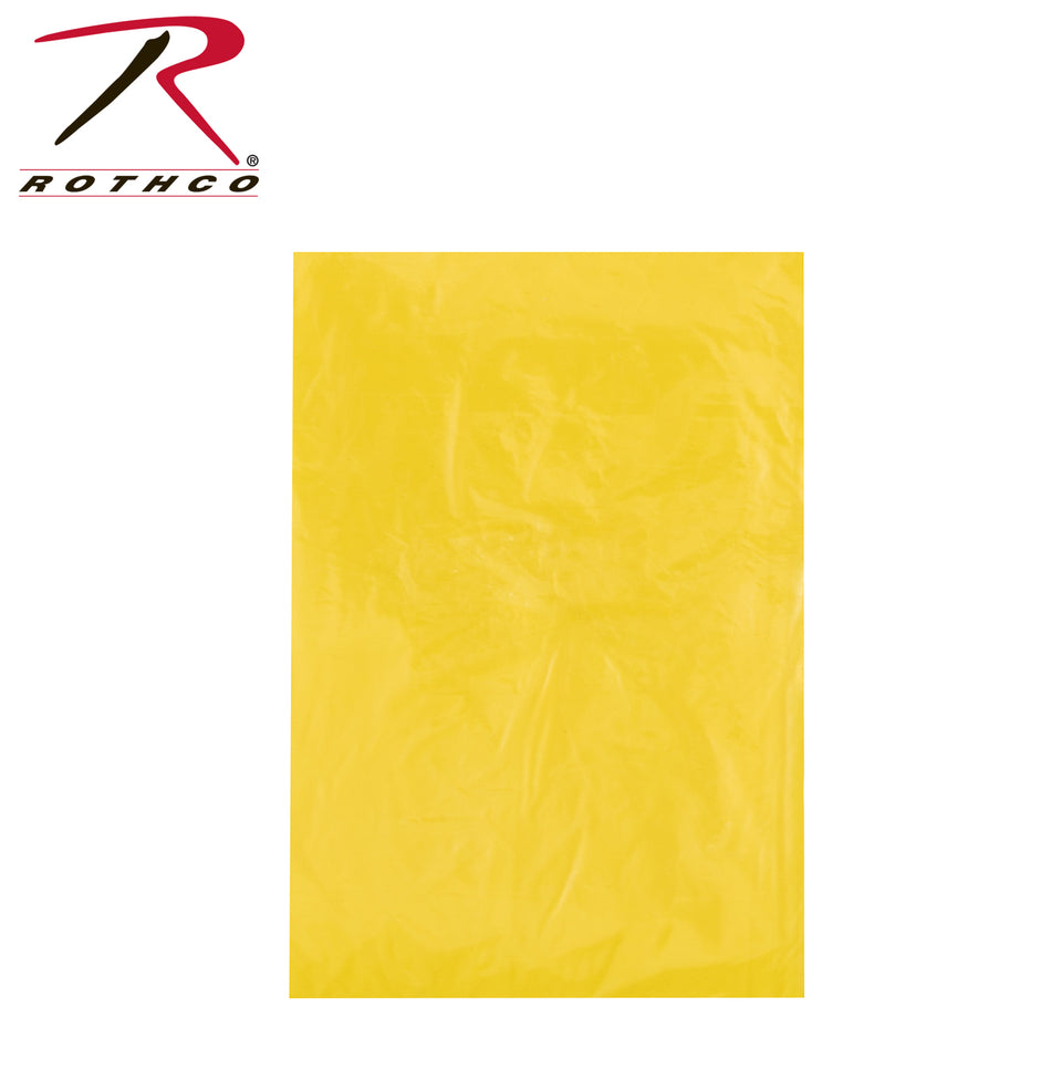 Rothco All Weather Emergency Poncho Yellow Size One Size