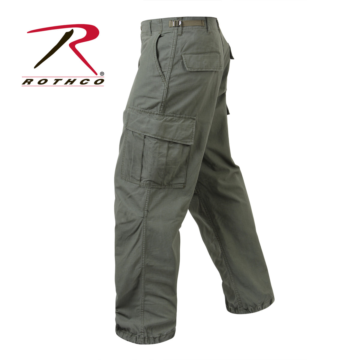 Rothco Vintage Vietnam Rip-Stop Fatigue Pants Olive Drab Size XS