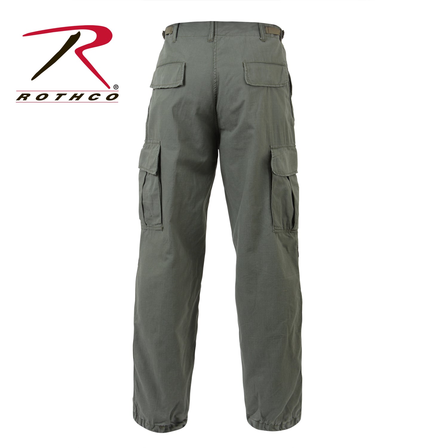 Rothco Vintage Vietnam Rip-Stop Fatigue Pants Olive Drab Size XS