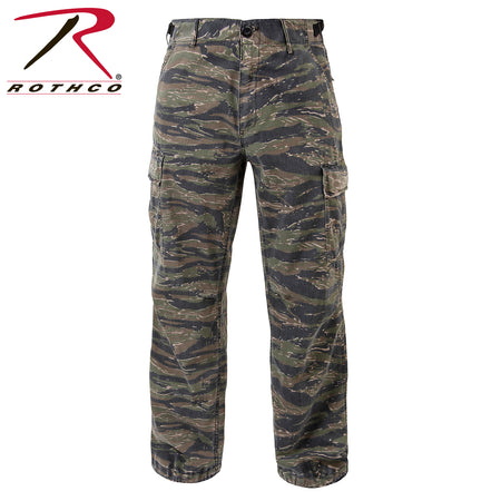 Rothco Vintage Vietnam Rip-Stop Fatigue Pants Tiger Stripe Camo Size 2XL