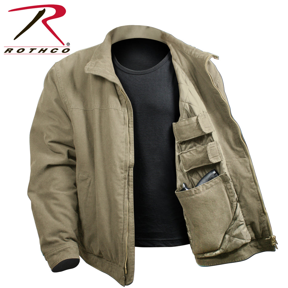 Rothco Concealed Carry 3 Season Jacket Khaki Size L