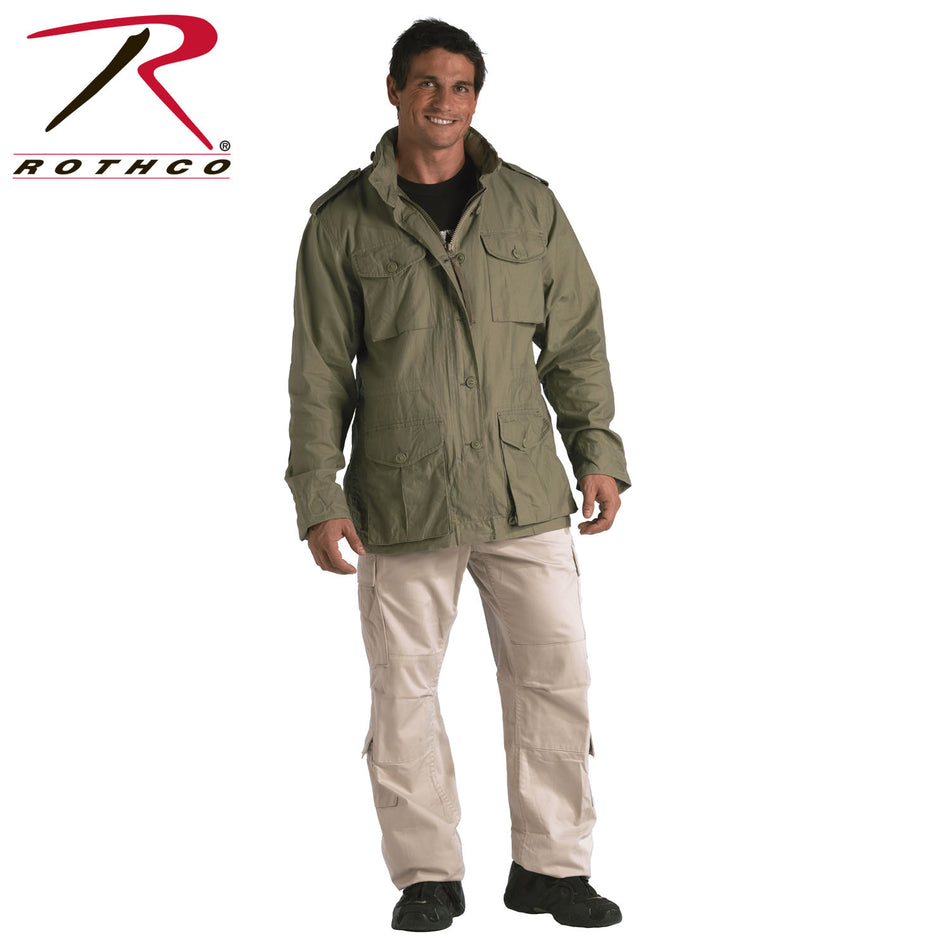Rothco Vintage Lightweight M-65 Field Jacket Sage Green Size 2XL