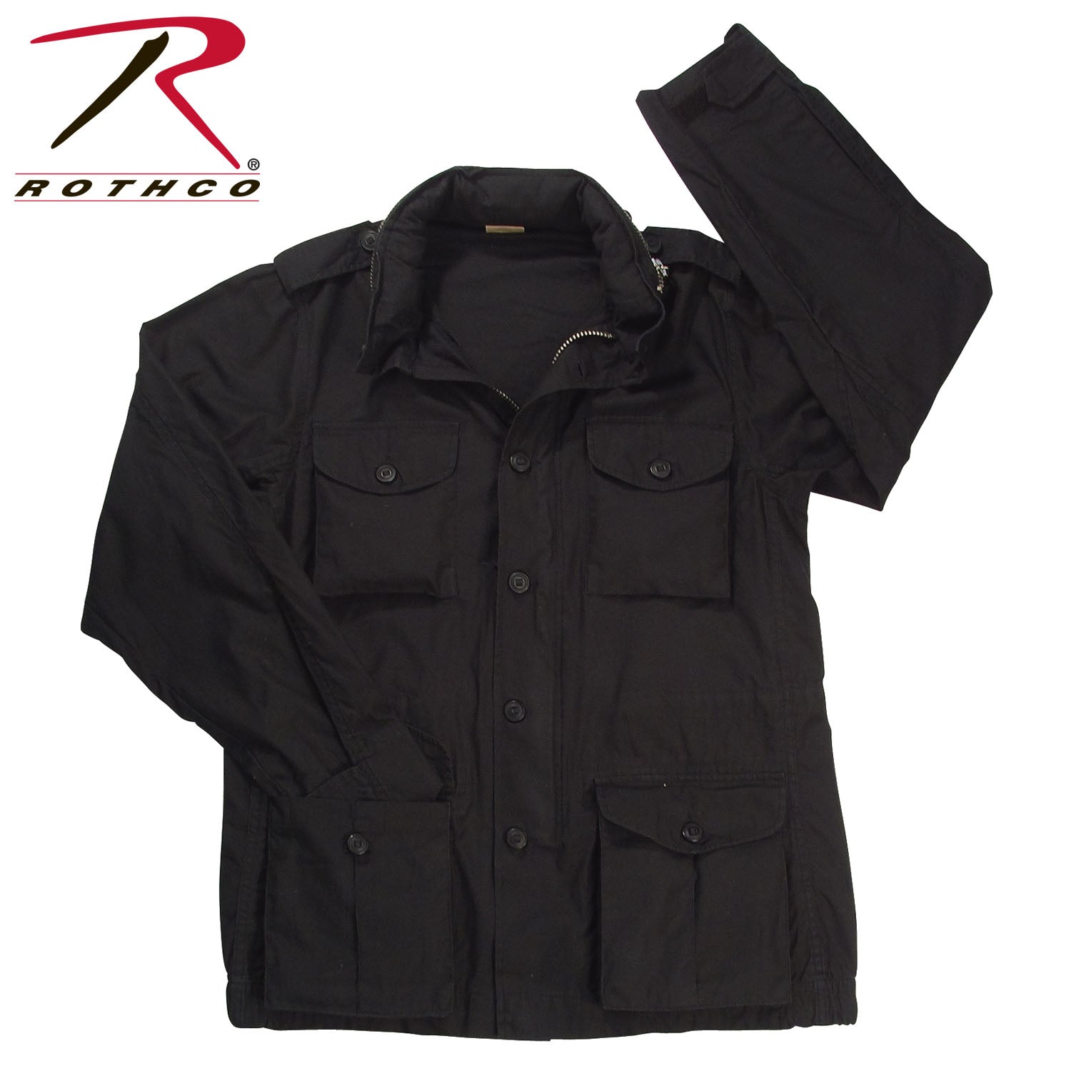 Rothco Vintage Lightweight M-65 Field Jacket Black Size 2XL