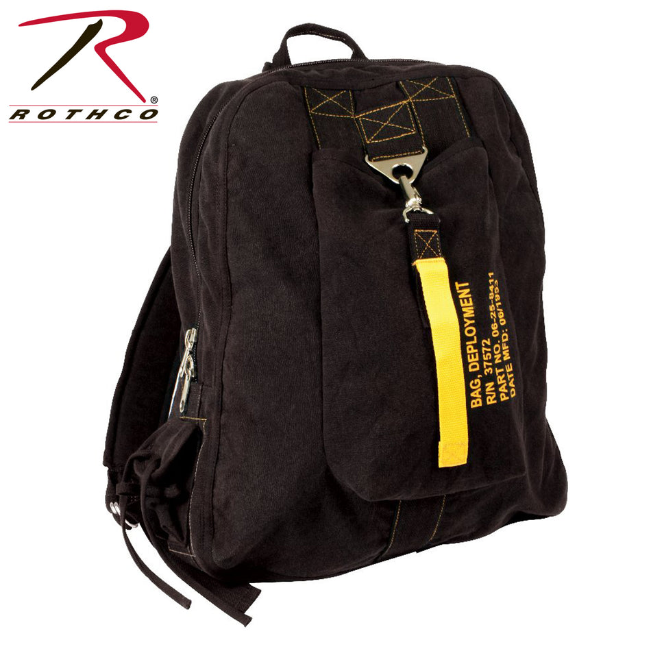 Rothco Vintage Canvas Flight Bag Black