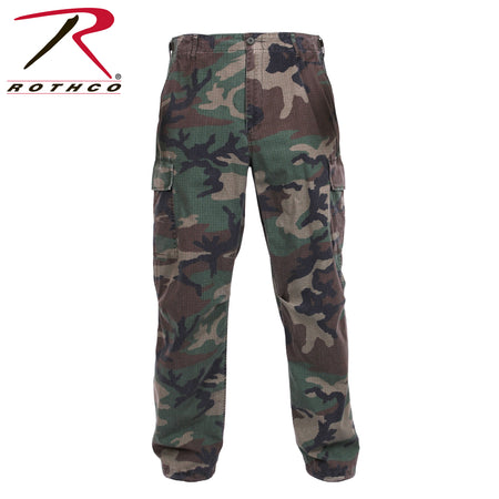 Rothco Vintage Vietnam Rip-Stop Fatigue Pants Woodland Camo Size S